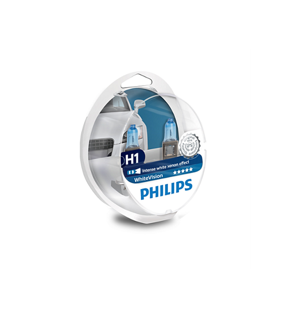 H1 Philips WhiteVision PH 12258WHVSM P14,5s PKW Glühbirnen Glühlicht
