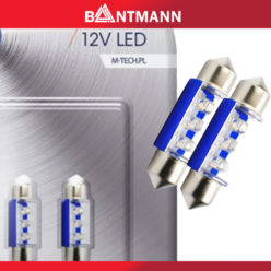M-Tech L023B Blister diode LED C5W 36mm Blau 12V 2 Stück