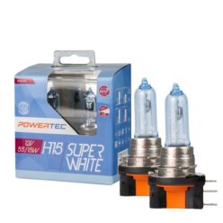H15 SuperWhite Glühbirne Autolampen Powertec 12V 55W DUO PGJ23t-1