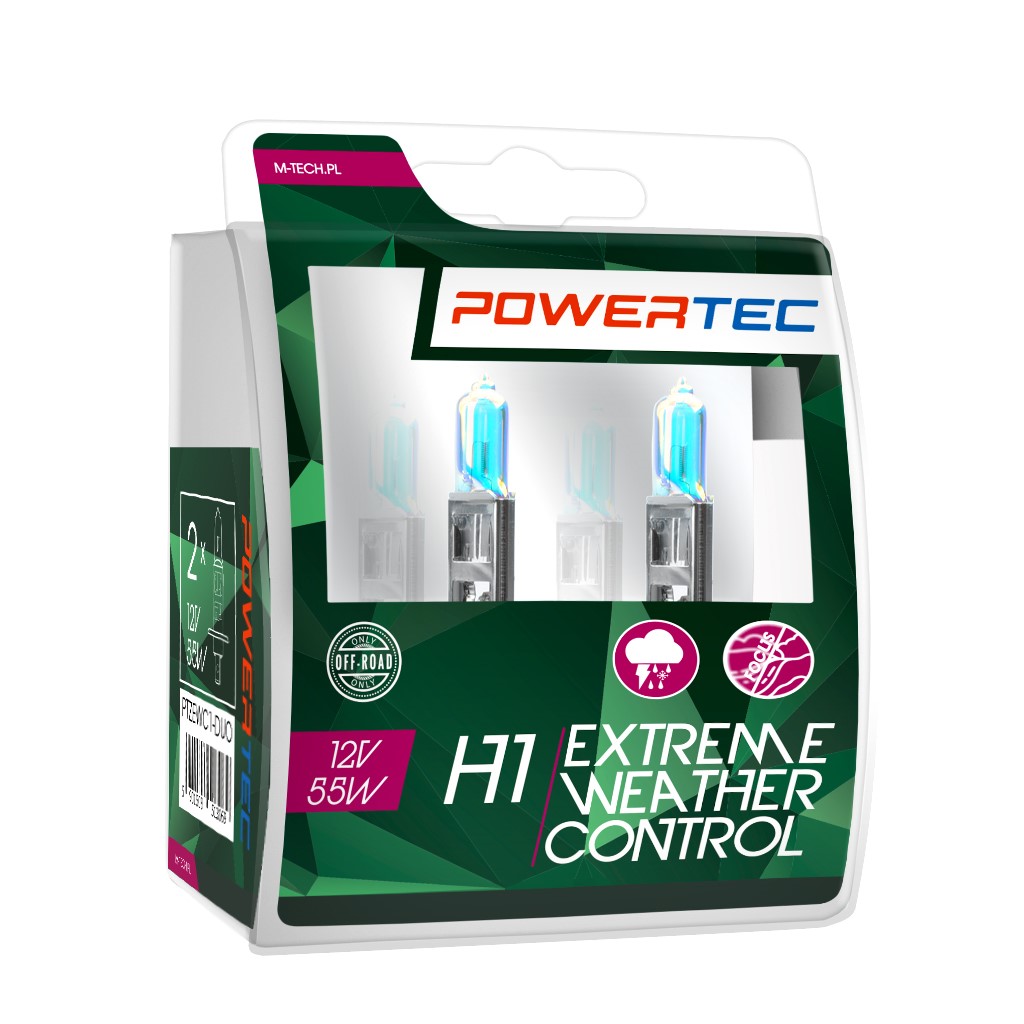 H1 Powertec Extreme Weather Control 12V 55W PTZEWC1-DUO Glühlampe Autolicht